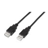 foto de CABLE AISENS USB 2.0 TIPO A M-A H NEGRO 3.0M