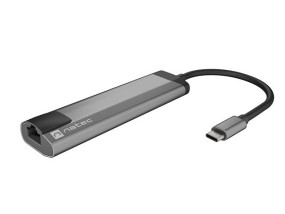 foto de ADAPTADOR 5 IN 1 USB-C  NATEC FOWLER GO 2X USB 3.0 HUB, HDMI 4K, USB-C PD