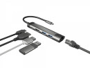 foto de ADAPTADOR 5 IN 1 USB-C  NATEC FOWLER GO 2X USB 3.0 HUB, HDMI 4K, USB-C PD