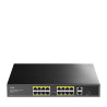 foto de SWITCH CUDY 16-PORT 10/100M POE+SWITCH 1GB UPLINK 1GB SFP PORT200W