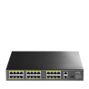 foto de SWITCH CUDY 24-PORT 10/100M POE + 2 GIGABIT PORT+ 1SFP 300W