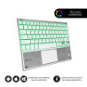 foto de TECLADO TABLET SUBBLIM SMART BACKLIT BT KEYBOARD TOUCHPAD SILVER