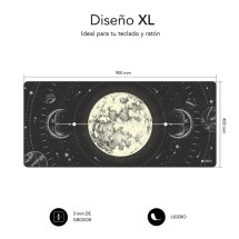 foto de ALFOMBRILLA SUBBLIM LUNAR XL MOUSE PAD 900X400X3