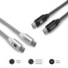 foto de CABLE SUBBLIM 2X PREMIUM USB C TO USB C ALU BLACK/SILVER