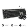 foto de COMBO TECLADO RATON SUBBLIM WIRED ERGO KEYS SILENT FLAT HQ GREY