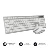 foto de COMBO TECLADO RATON SUBBLIM WIRELESS ERGO KEYS SILENT FLAT HQ SILVER