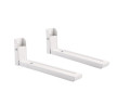 foto de UNIVERSAL HEAVY DUTY STEEL WALL BRACKETS 30 KG WHITE