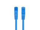 foto de CABLE RED LANBERG LATIGUILLO CAT.6A S/FTP LSZH CCA 0.50M AZUL FLUKE PASSED