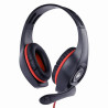 foto de AURICULARES PARA JUEGO GEMBIRD  CONTROL DE VOLUMEN ROJO-NEGRO