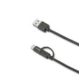 foto de CELLY CABLE USB A MICRO USB CON ADAPTADOR A TIPO C