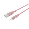 foto de CELLY CABLE USB A LIGHTNING SILICONA 1METRO ROSA
