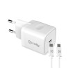 foto de CELLY CARGADOR RED 20W USBC Y CABLE USBC-USBC BLANCO
