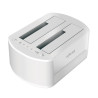 foto de ESTACION DOCKING AISENS DOBLE ASDS-D02W SATA 2.5 3.5 A USB 3.0 3.1 GEN1 CLONE