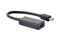 foto de CABLE ADAPTADOR 4K GEMBIRD MINI DISPLAYPORT A HDMI, NEGRO