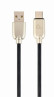 foto de CABLE DE CARGA Y DATOS GEMBIRD USB TIPO C DE CAUCHO PREMIUM, 2M, NEGRO