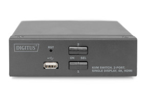 foto de KVM DIGITUS DS-12870 2 PUERTOS HDMI-USB-AUDIO-HUB 2.0