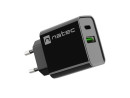 foto de CARGADOR NATEC RIBERA 20W 1XUSB-A + 1XUSB-C PD3.0 QC3.0 NEGRO