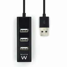 foto de HUB EWENT USB 2.0 HIGH SPEED USB-A 4 PUERTOS NEGRO