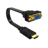 foto de Ewent EW9869 adaptador de cable de vídeo 0,15 m HDMI tipo A (Estándar) VGA (D-Sub) Negro
