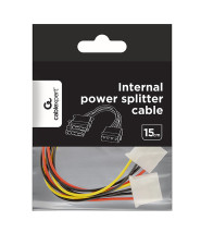 foto de CABLE INTERNO GEMBIRD MOLEX 4 PIN 1x MACHO 2x HEMBRA
