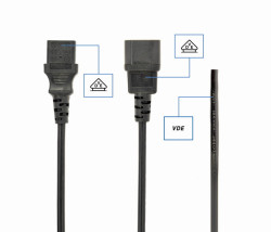 foto de CABLE ALIMENTACION GEMBIRD SCHUKO A C13 1,8M