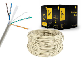 foto de CABLE RED GEMBIRD UTP CAT6 SOLIDO AWG24 BOBINA 305M GRIS