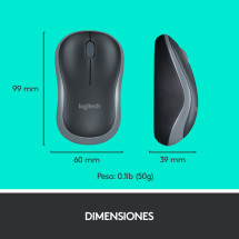 foto de COMBO TECLADO RATON LOGITECH MK270 RF INALAMBRICO NEGRO