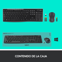 foto de COMBO TECLADO RATON LOGITECH MK270 RF INALAMBRICO NEGRO