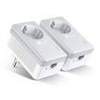 POWERLINE TP-LINK AV600 KIT 2 UDS 1 PORT CON ENCHUFE