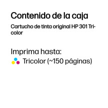 foto de TINTA HP 301 TRICOLOR