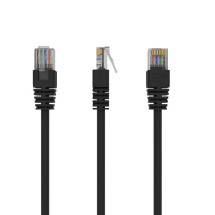 foto de CABLE RED GEMBIRD UTP CAT5E MOLDEADO 0,25M NEGRO