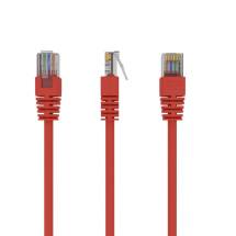 foto de Cable CAT5E UTP moldeado 0,25m Rojo