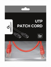 foto de Cable CAT5E UTP moldeado 0,25m Rojo