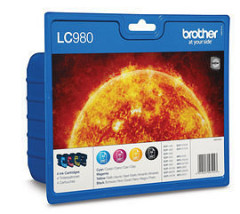 foto de TINTA BROTHER LC980VALBP PACK NEGRO CIAN AMARILLO MAGENTA