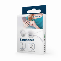 foto de AURICULARES GEMBIRD MHP-EP-001-W BLANCOS ALAMBRICO JACK 3.5MM