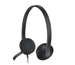 foto de AURICULARES LOGITECH H340 NEGRO MICROFONO ALAMBRICO USB