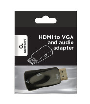 foto de ADAPTADOR GEMBIRD HDMI A VGA HEMBRA CON 3,5MM AUDIO 0,15M