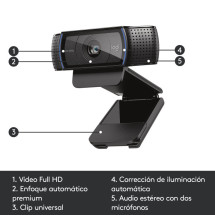 foto de WEBCAM LOGITECH C920 FHD 1920X1080PX NEGRA