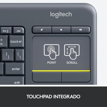 foto de TECLADO LOGITECH K400 PLUS RF INALAMBRICO NEGRO