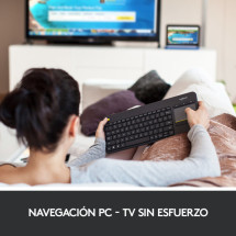 foto de TECLADO LOGITECH K400 PLUS RF INALAMBRICO NEGRO