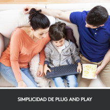foto de TECLADO LOGITECH K400 PLUS RF INALAMBRICO NEGRO