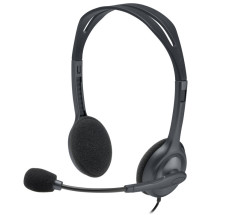 foto de AURICULARES LOGITECH H111 GRIS MICROFONO ALAMBRICO