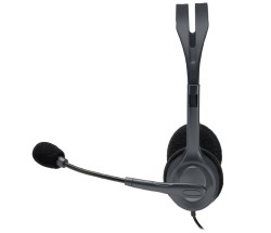 foto de AURICULARES LOGITECH H111 GRIS MICROFONO ALAMBRICO
