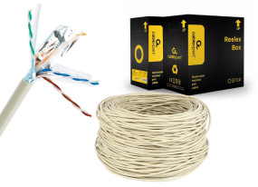 foto de CABLE RED GEMBIRD FTP CAT6 BLINDADO AWG24 BOBINA 305M  GRIS
