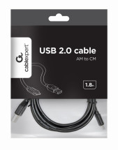 foto de CABLE USB GEMBIRD 2.0 A TIPO C MACHO MACHO CARGA RAPIDA 1,8M