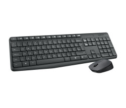 foto de COMBO TECLADO RATON LOGITECH MK235 RF INALAMBRICO GRIS