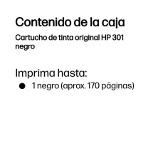 foto de TINTA HP 301 NEGRO