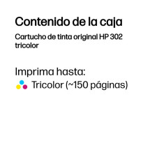 foto de TINTA HP 302 TRICOLOR