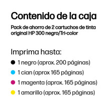 foto de TINTA HP 300 PACK NEGRO Y TRICOLOR