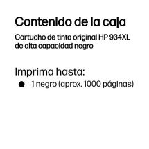 foto de HP Cartucho de tinta original 934XL de alta capacidad negro